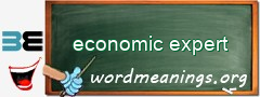 WordMeaning blackboard for economic expert